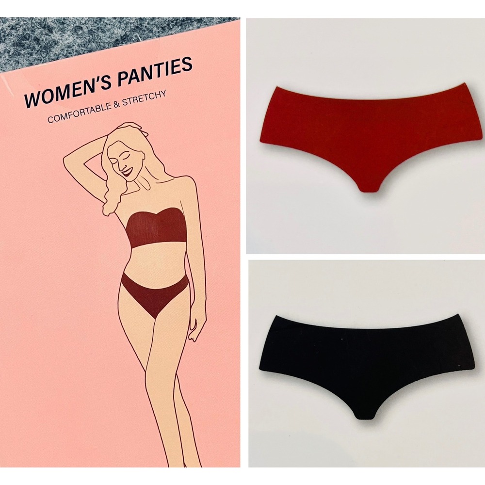 Women's‎ Seamless Thongs Size L Multicolor 6 Pack Breathable Stretchy Comfort